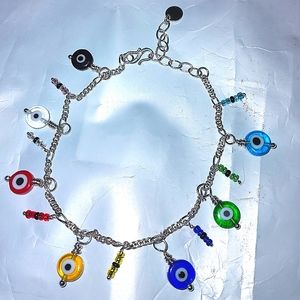 925 Sterling Silver Boho Dangle Bracelet